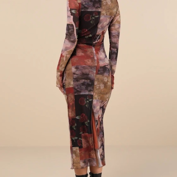 Lulu's Multicolor Patchwork Dress - Picture 2 of 6